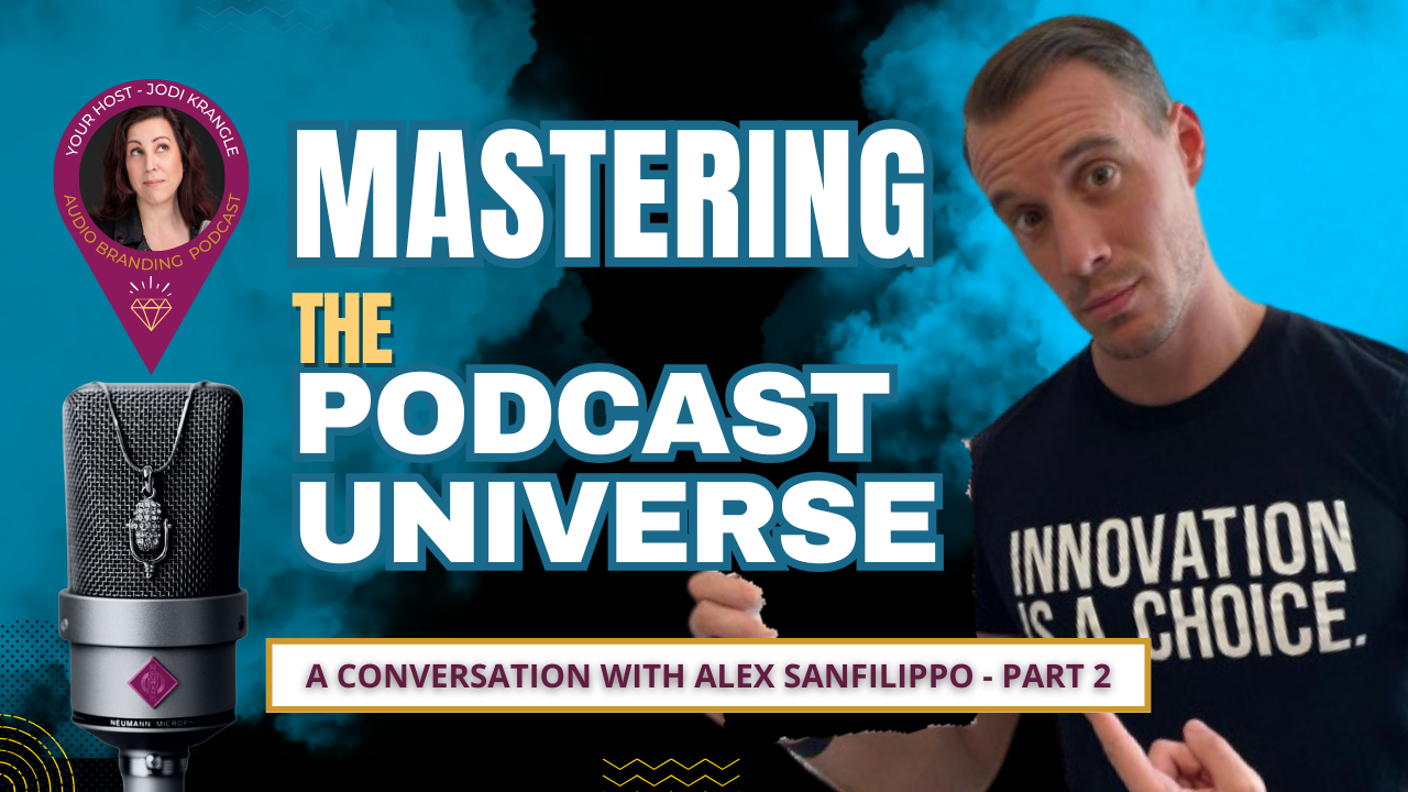 Alex Sanfilippo - mastering the podcast universe on Audio Branding Podcast