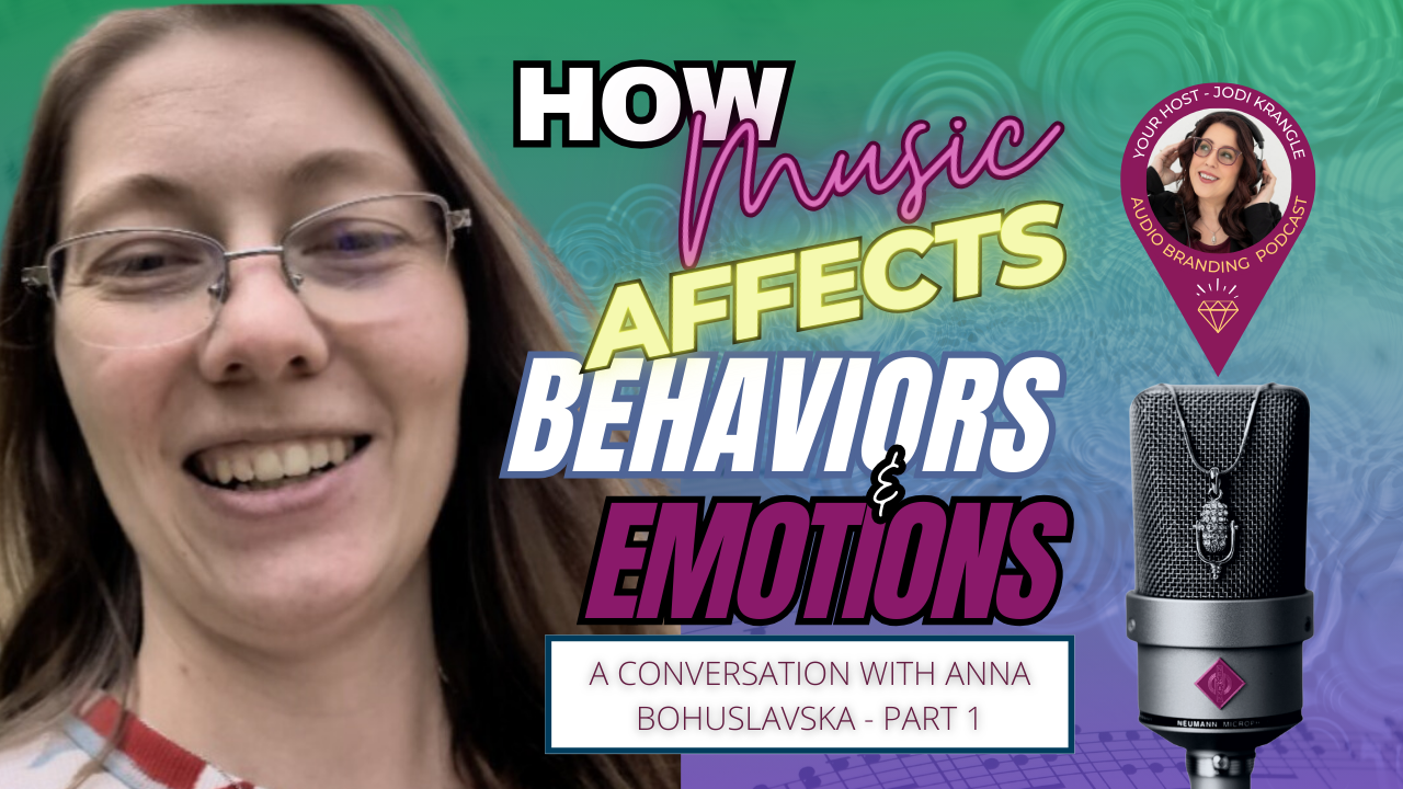 How Music Affects Behaviors and Emotions with Anna Bohuslavska and Jodi Krangle on the Audio Branding Podcast