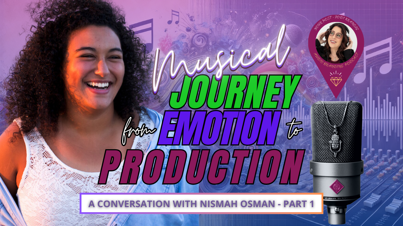 Picture of Nismah Osman and the words Musical Journey from Emotion to Production