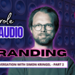 Pic of Simon Kringel with the words "The Role of Audio in Branding: A Conversation with Simon Kringel